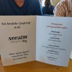 Die Speisekarte im Restaurant