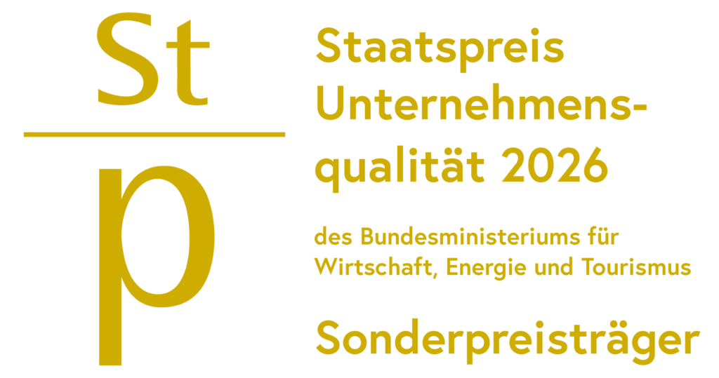 Logo des Staatspreis Unternehmensqualität 2026 für Sonderpreisträger